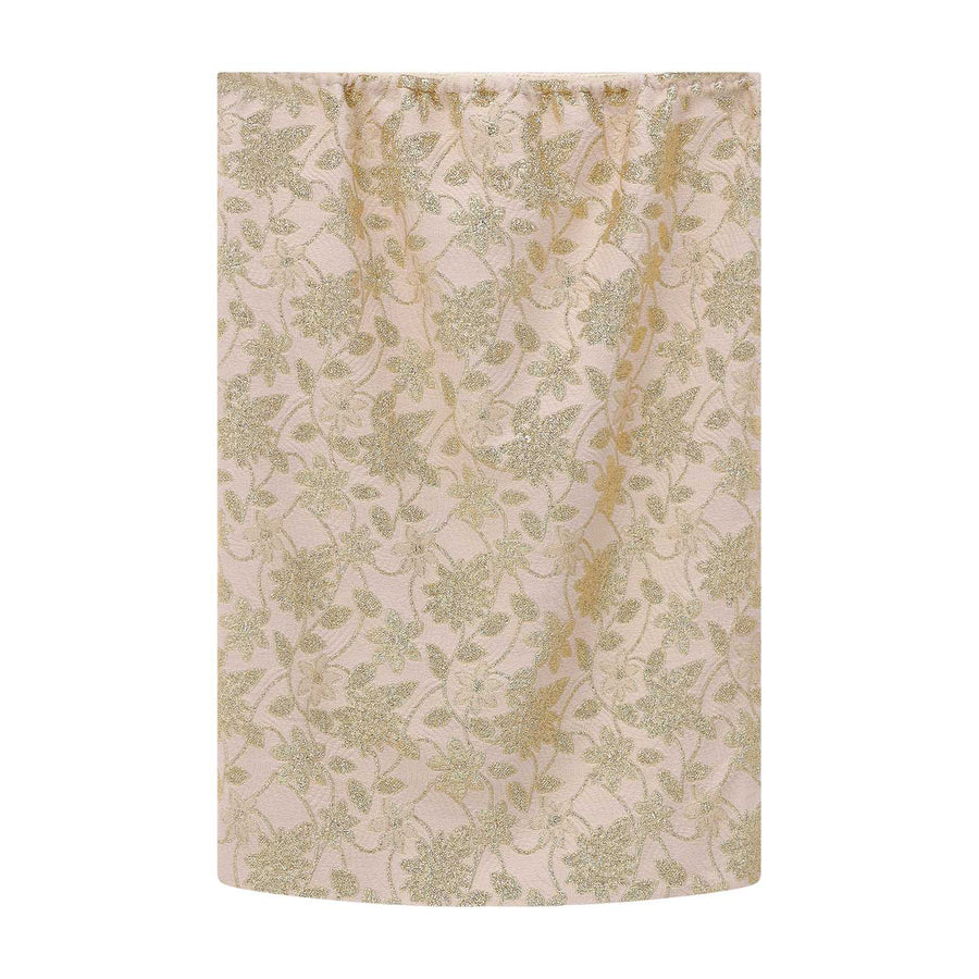 Midirock im Blumendesign 38 / Beige