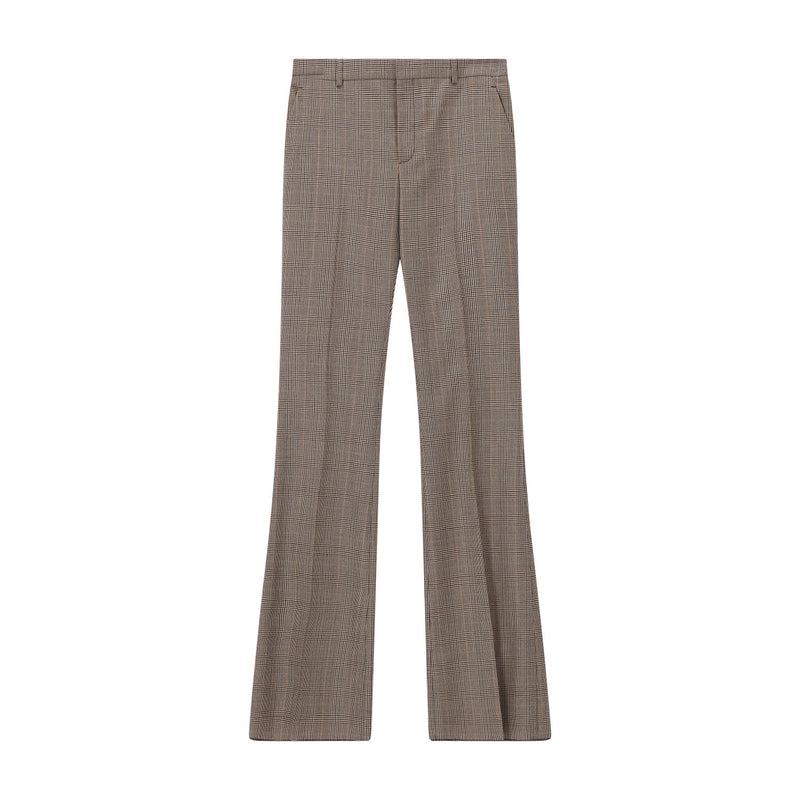 Saint Laurent Ausgestellte Hose aus Wolle Damen