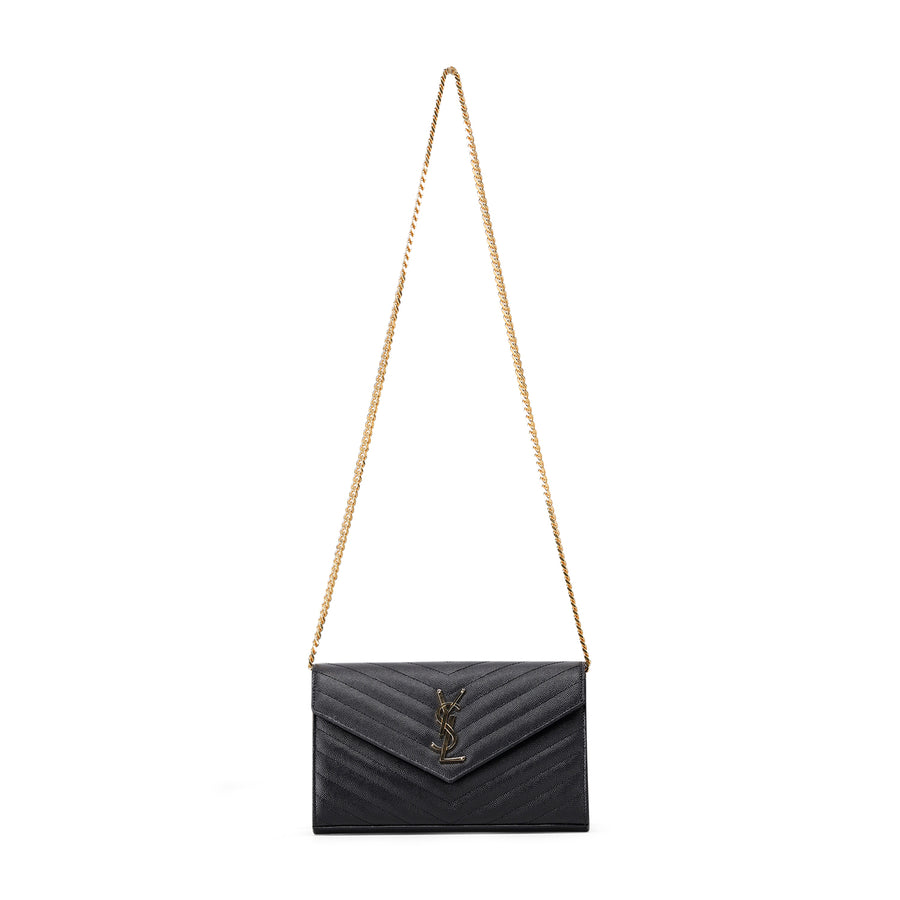 Cassandre Pochette mit Kette One Size / Schwarz