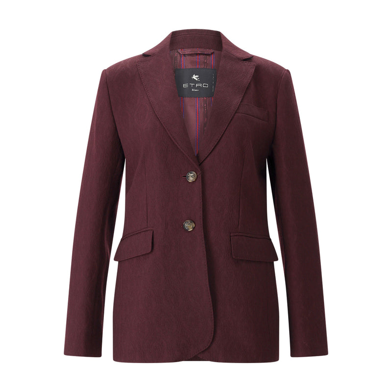 Blazer aus Wolle 44 / Dunkelrot