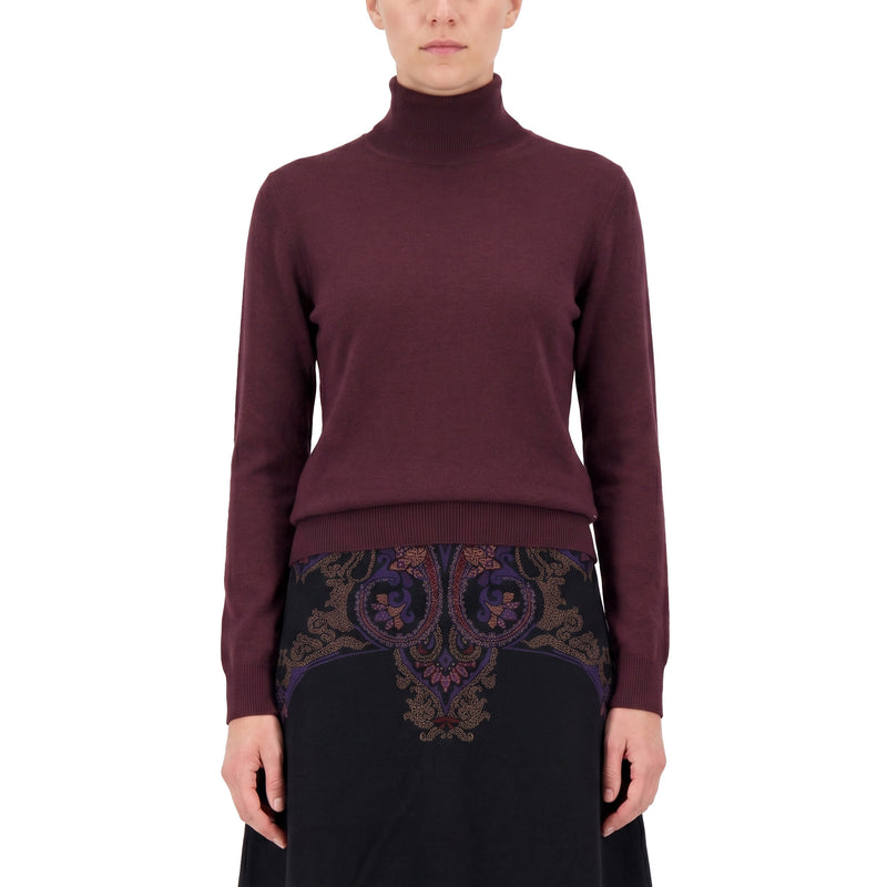 Rollkragenpullover aus Wolle