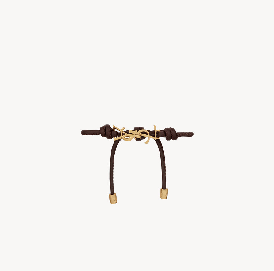 Kordelarmband aus Leder
