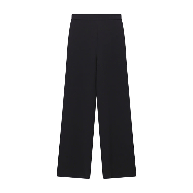 Wide-Leg Hose aus Cady 44 / Schwarz
