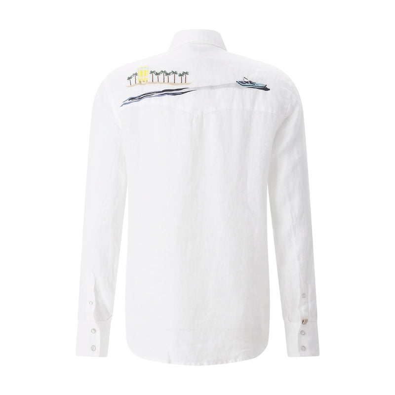 Jacob Cohen Hemd aus Leinen Herren