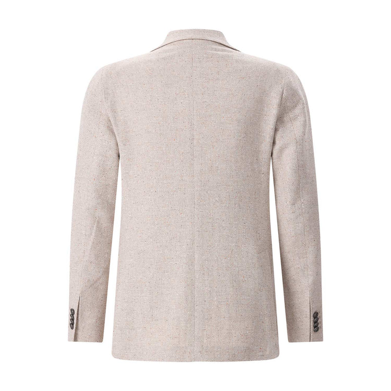 Sakko aus Baumwollmix 54 / Beige