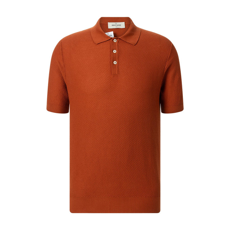 Poloshirt aus Baumwollstrick 56 / Orange
