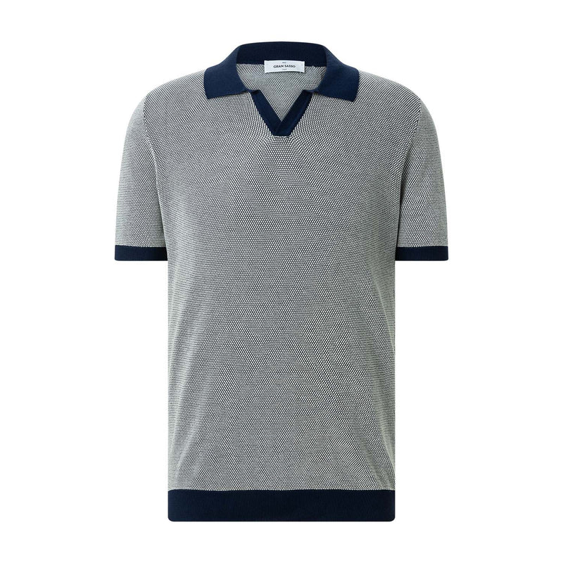 Poloshirt aus Baumwollstrick 56 / Dunkelblau