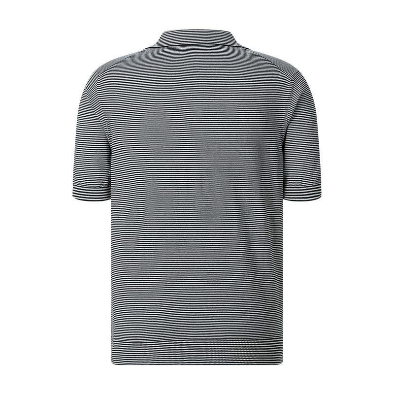 Gestreiftes Poloshirt 56 / Schwarz