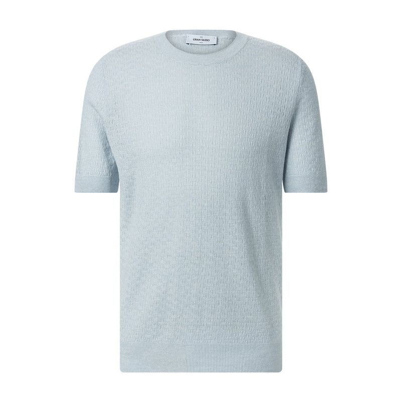 Shirt aus Leinenmix 56 / Hellblau