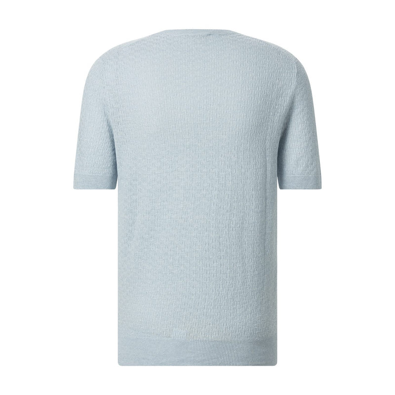 Shirt aus Leinenmix 56 / Hellblau