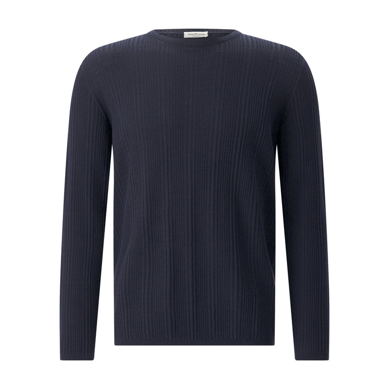 Pullover aus Baumwollstrick XXL / Navy