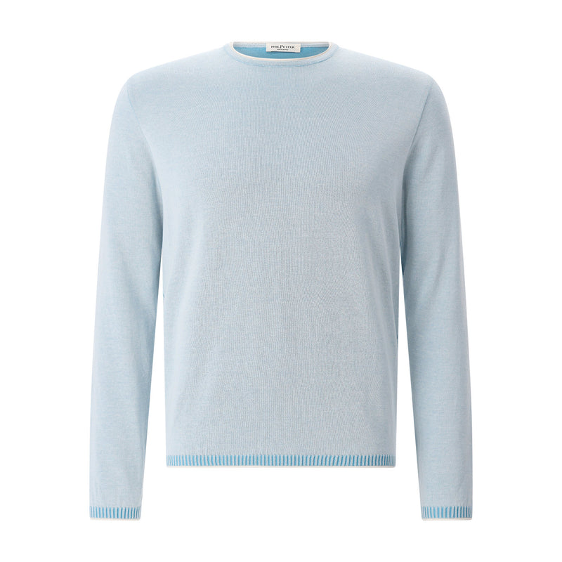 Pullover aus Baumwollstrick XXL / Blau