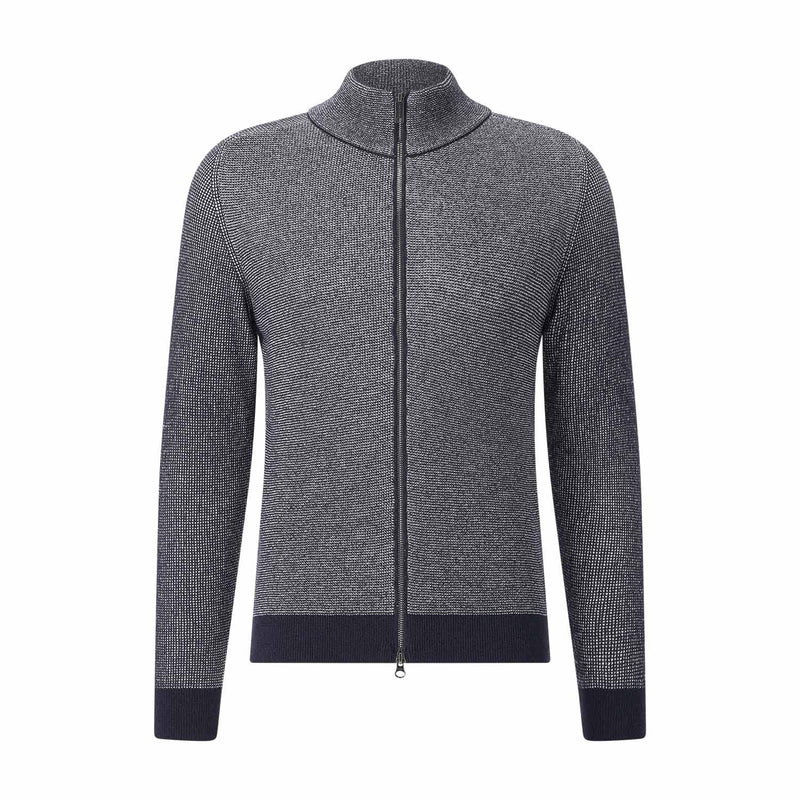 Strickjacke aus Baumwollstrick XXL / Navy