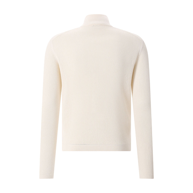 Jacke aus Lochstrick XXL / Creme