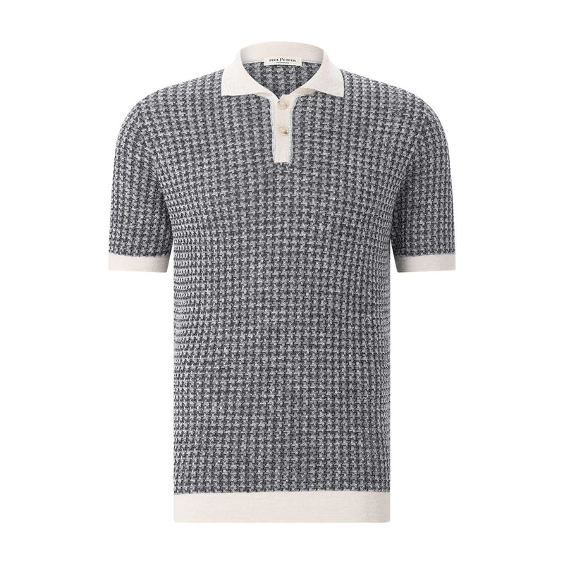 Poloshirt aus Baumwollstrick XXL / Navy