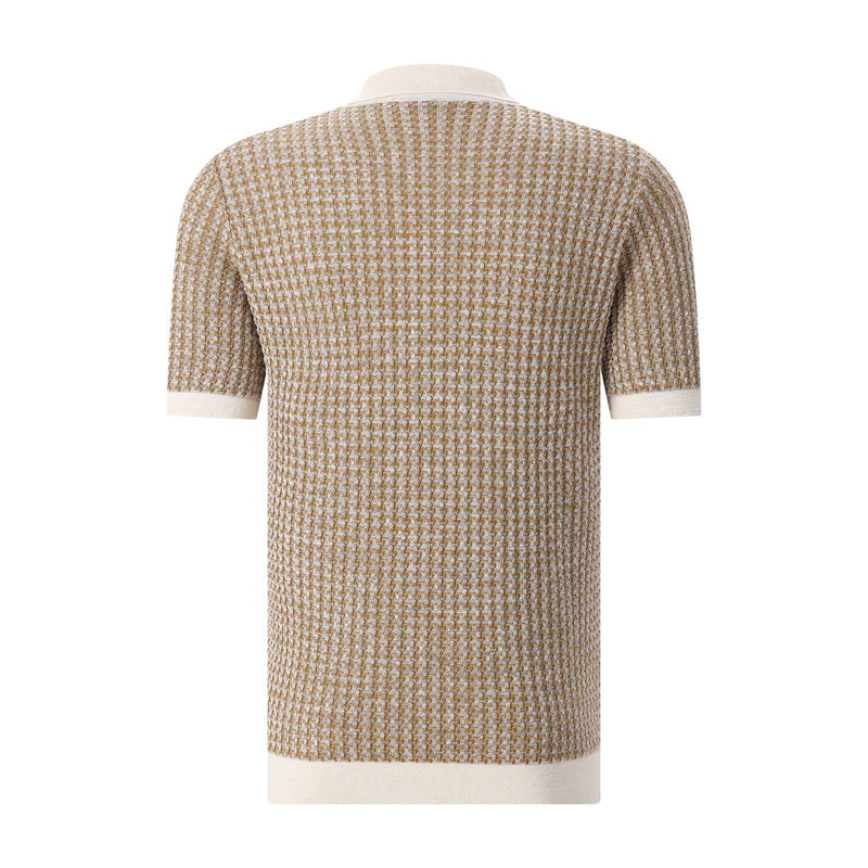 Poloshirt aus Baumwollstrick XXL / Braun