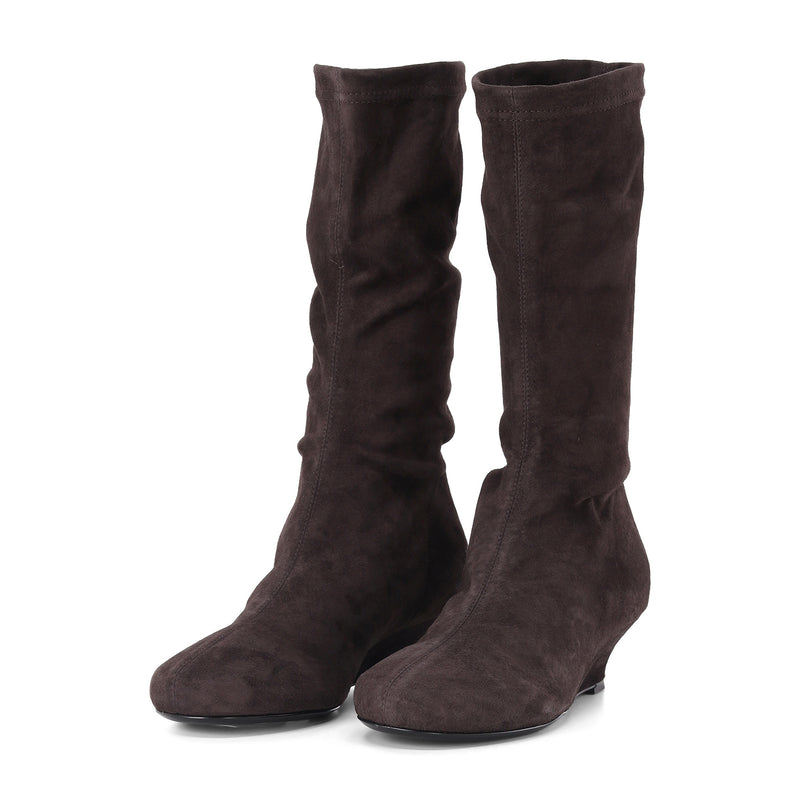 Stiefelette Demi Wetch aus Leder 40 / Dunkelbraun