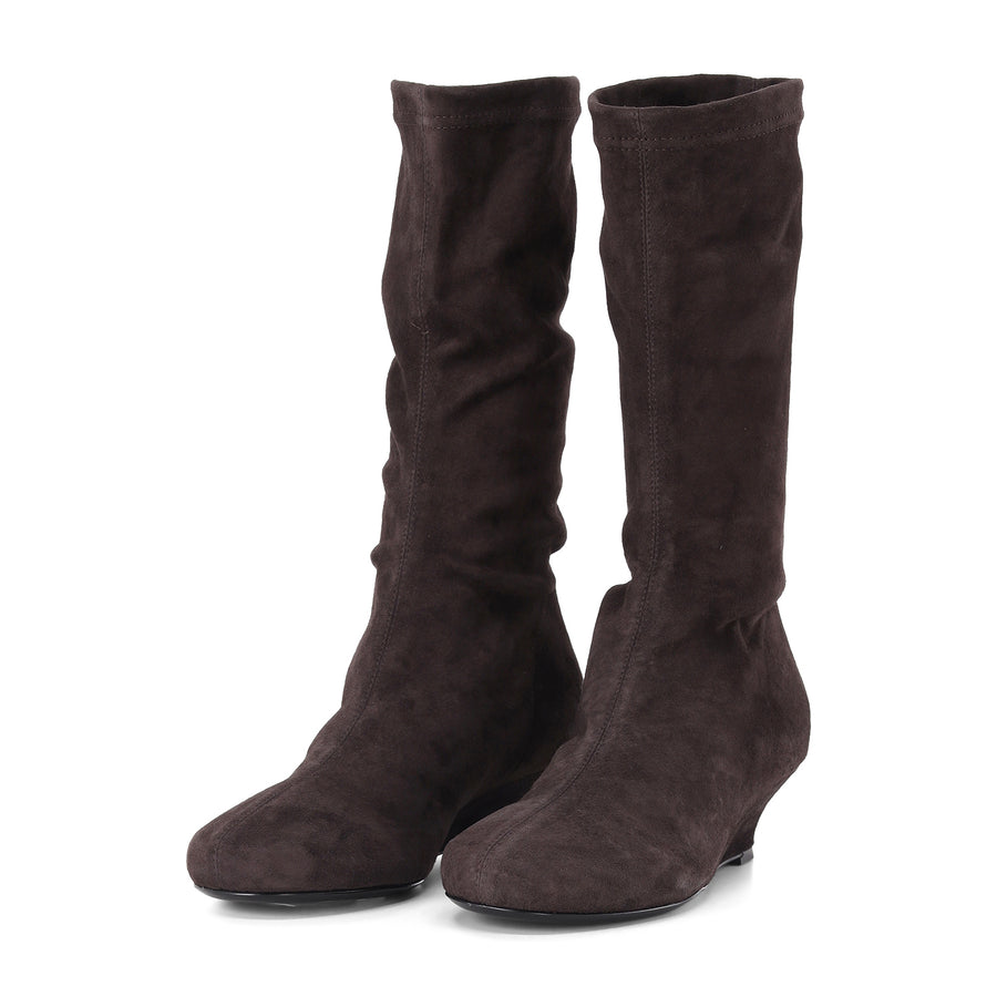 Stiefelette Demi Wetch aus Leder 40 / Dunkelbraun