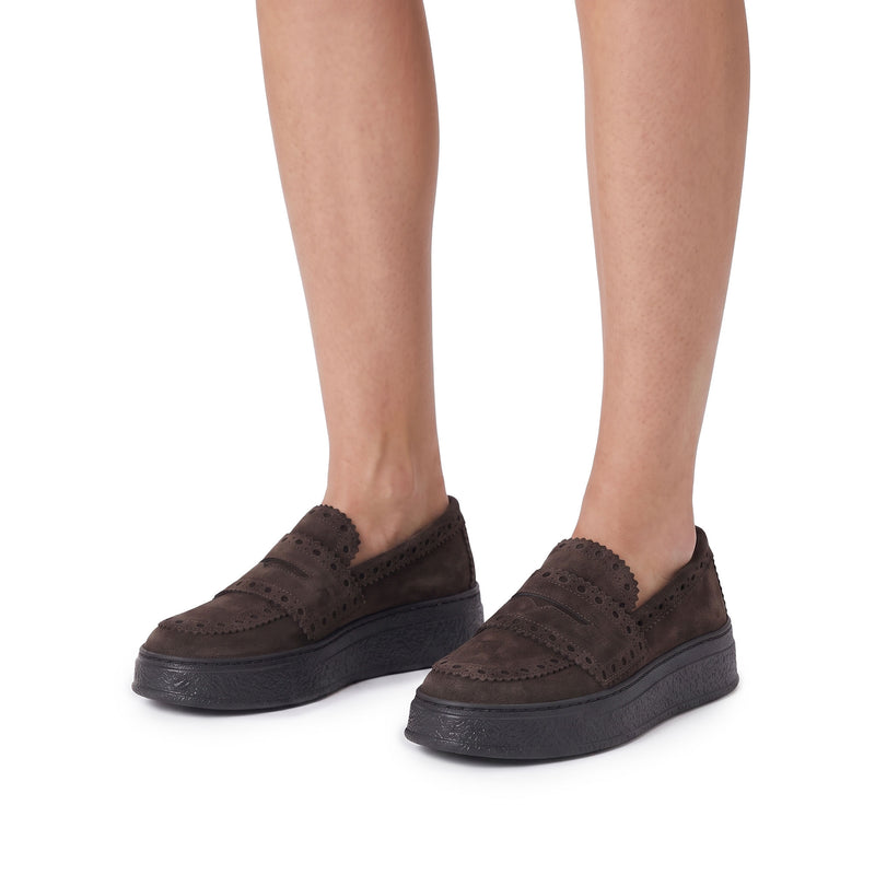 AGL Loafer Giuly aus Veloursleder Damen