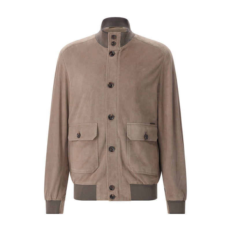 Jacke Carlos aus Veloursleder 56 / Braun