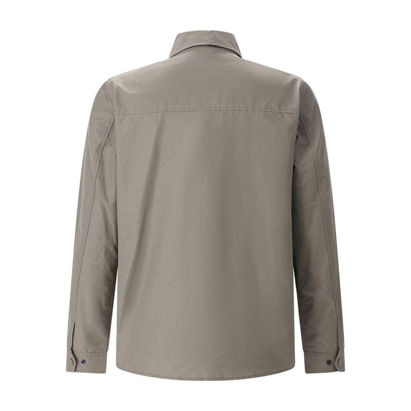 Hemdjacke aus Baumwolle XXL / Grün