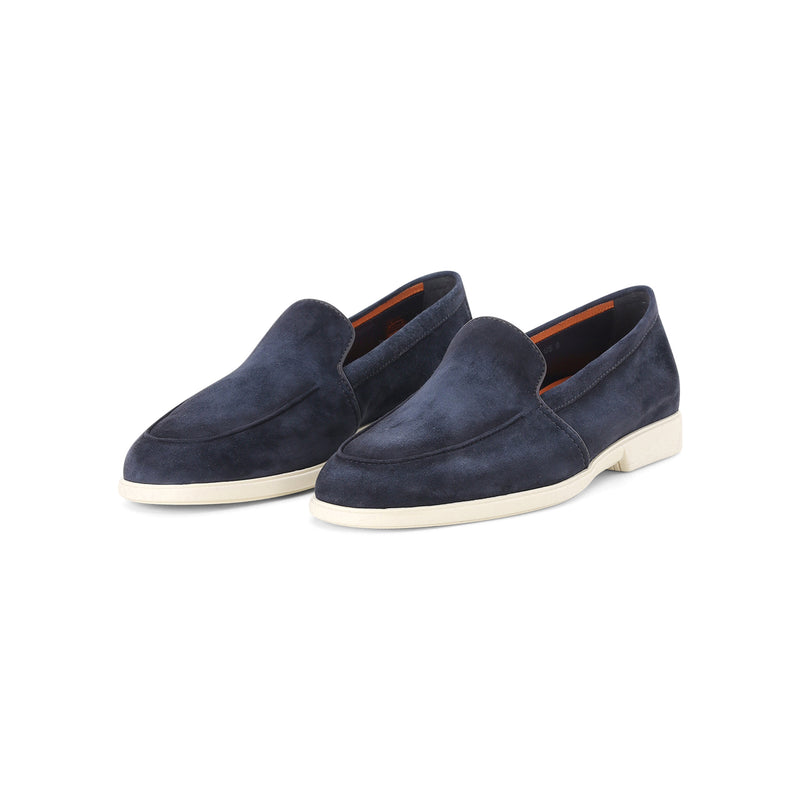 Loafers aus Veloursleder 44 / 44.5 / Dunkelblau