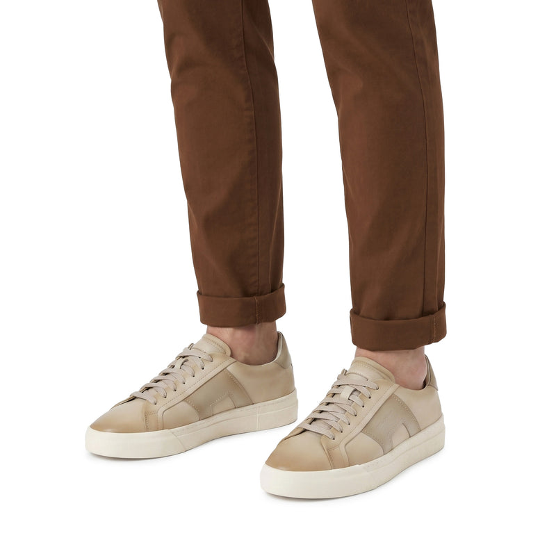Sneaker aus Leder 44 / 44.5 / Beige