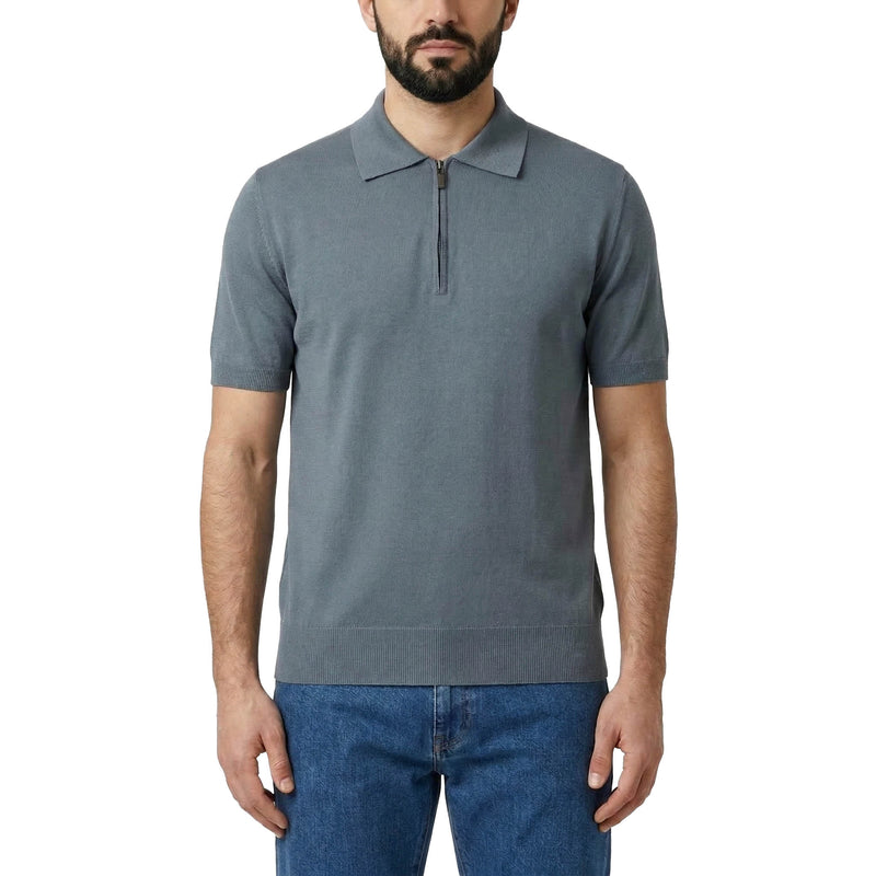 Poloshirt mit Reißverschluss