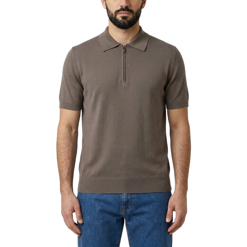 Poloshirt mit Reißverschluss