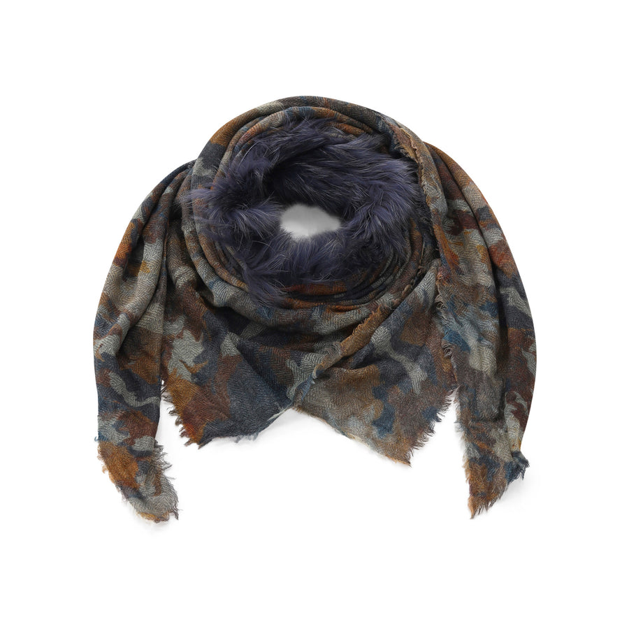 LOUIS BLACK Tuch Elodie mit Fell Damen