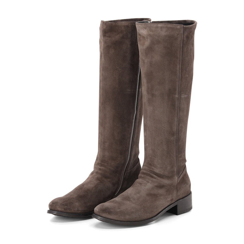 Stiefel Lison 035 aus Veloursleder 41 / Dunkelbraun