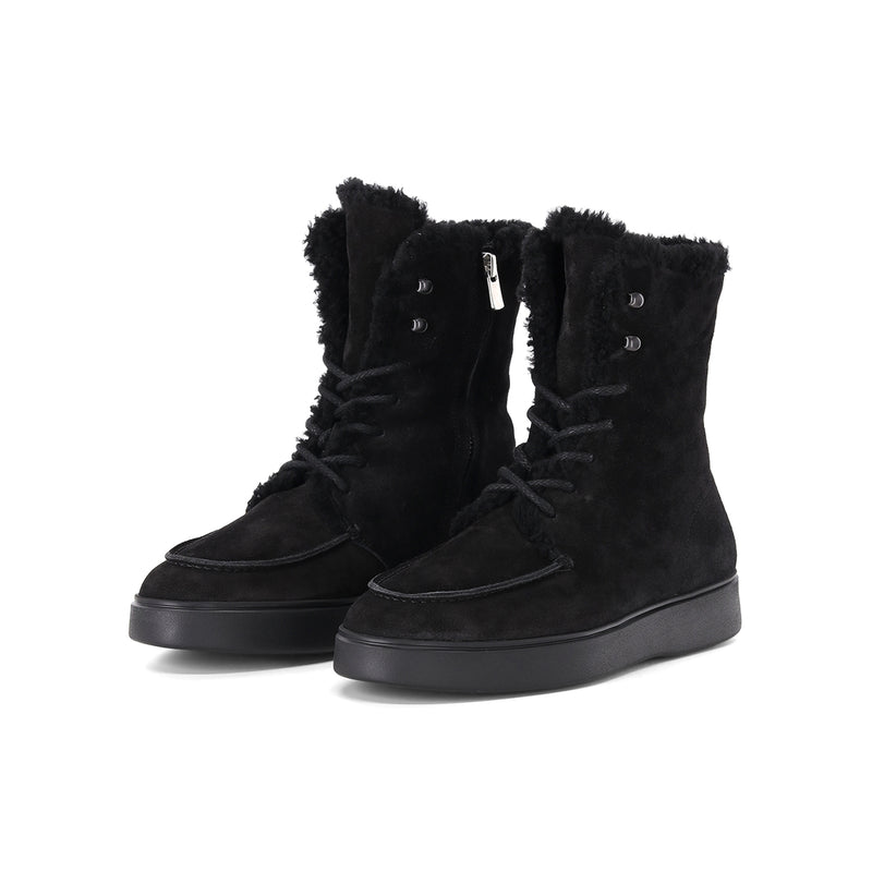 Boots Frame 113 aus Veloursleder 40 / Schwarz