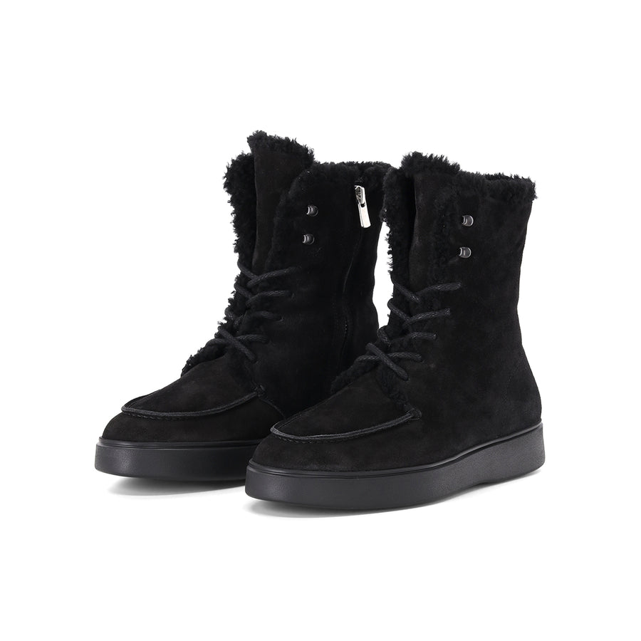 Boots Frame 113 aus Veloursleder 40 / Schwarz