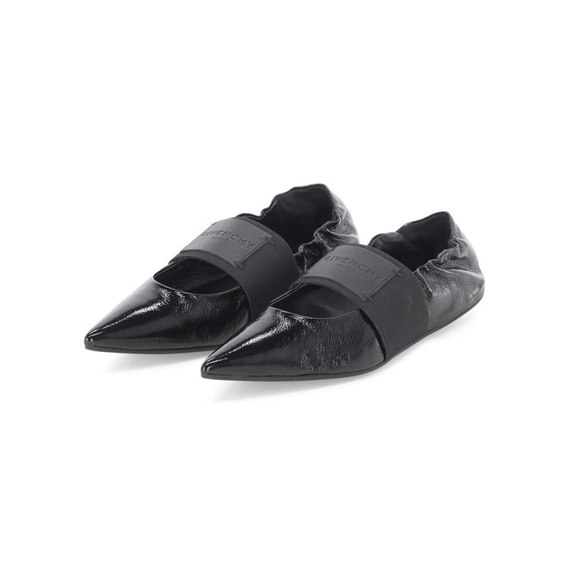 Ballerinas aus Kalbsleder 40 / Schwarz