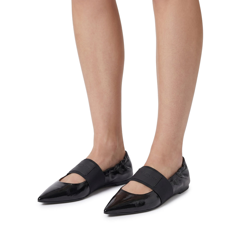 Ballerinas aus Kalbsleder 40 / Schwarz