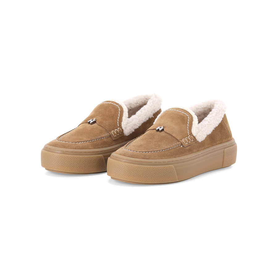Hogan Mokassins mit Lammfell Damen