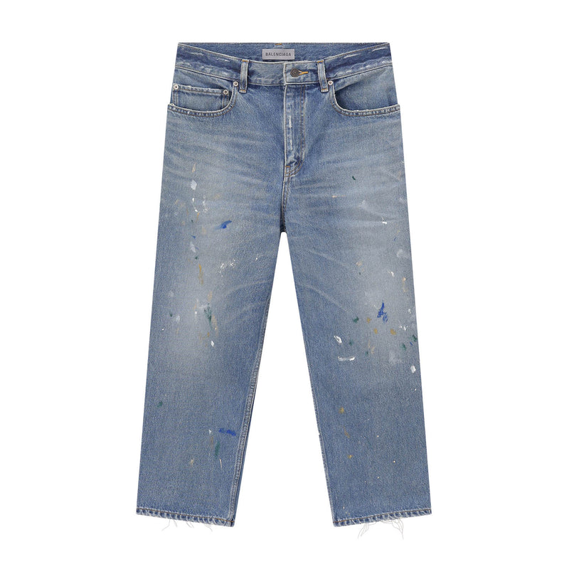 Relaxed-Fit Jeans aus Baumwolle 29 / Hellblau