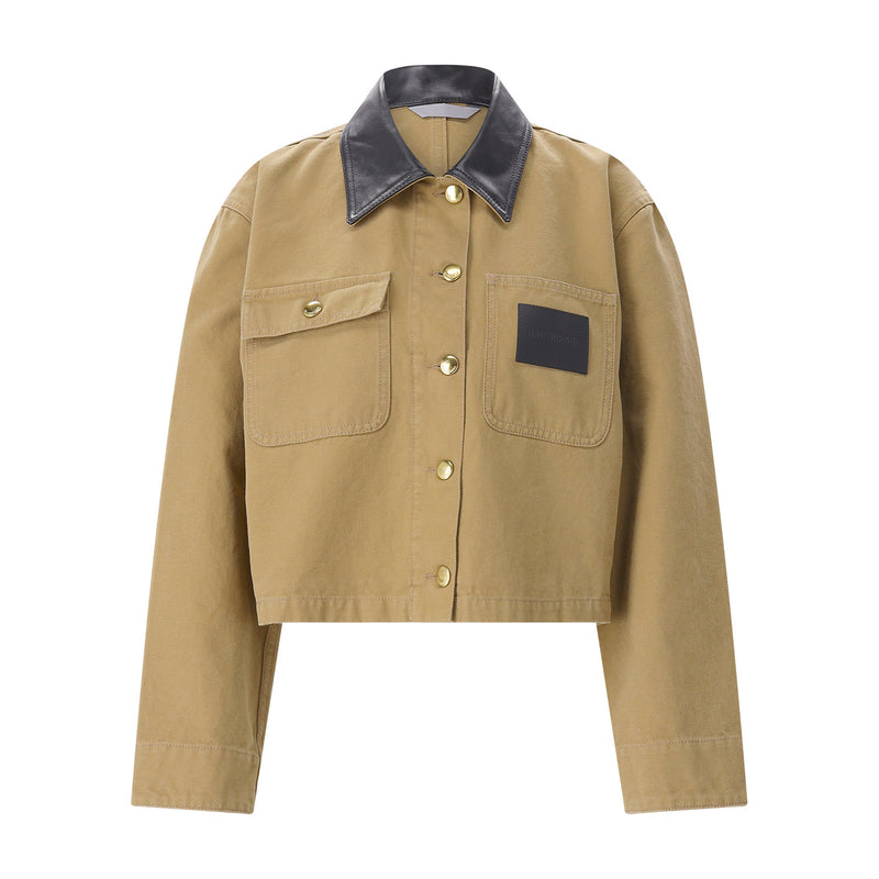 Jacke aus Baumwolle 38 / Hellbraun