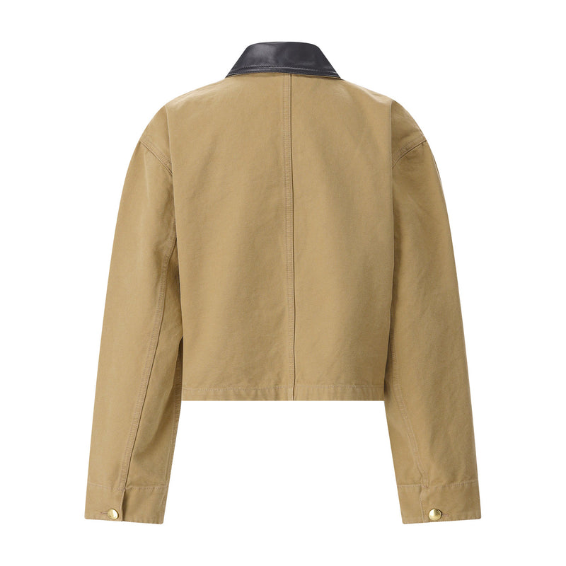 Jacke aus Baumwolle 38 / Hellbraun