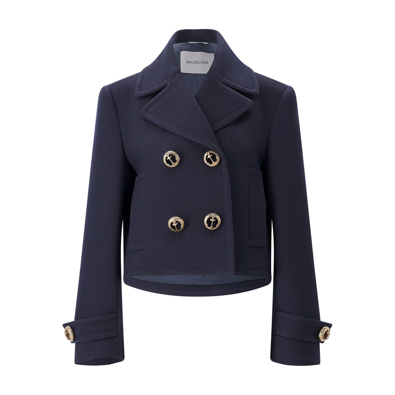 Blazer aus Baumwoll-Mix 40 / Dunkelblau