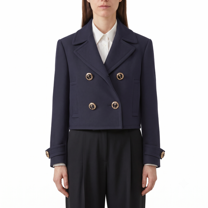 Blazer aus Baumwoll-Mix