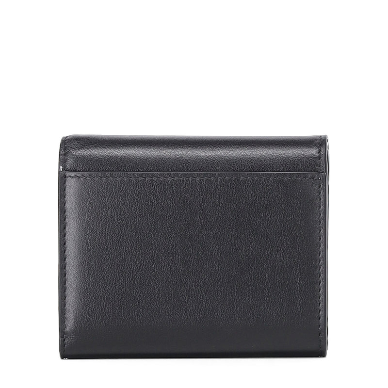 Portemonnaie aus Kalbsleder One Size / Schwarz