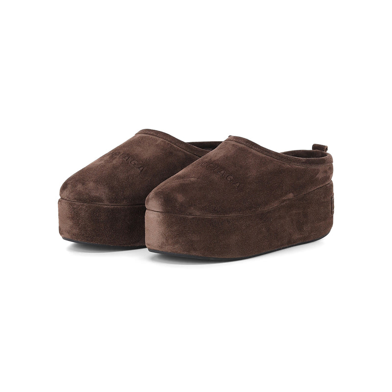 Slipper aus Leder 41 / Dunkelbraun