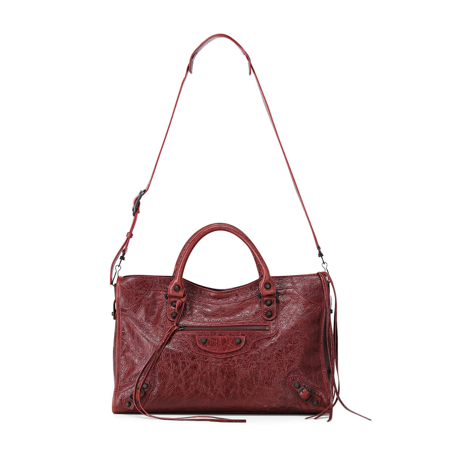 Shopper Le City aus Lammleder One Size / Rot