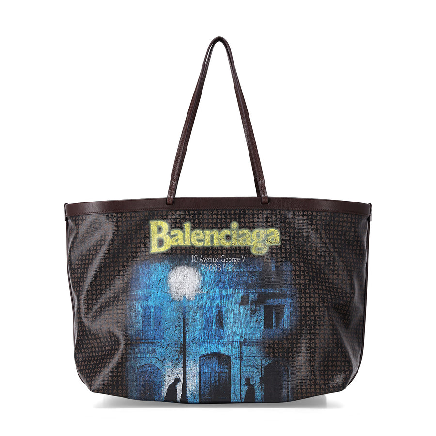 Shopper Large Tote aus Kalbsleder One Size / Dunkelbraun