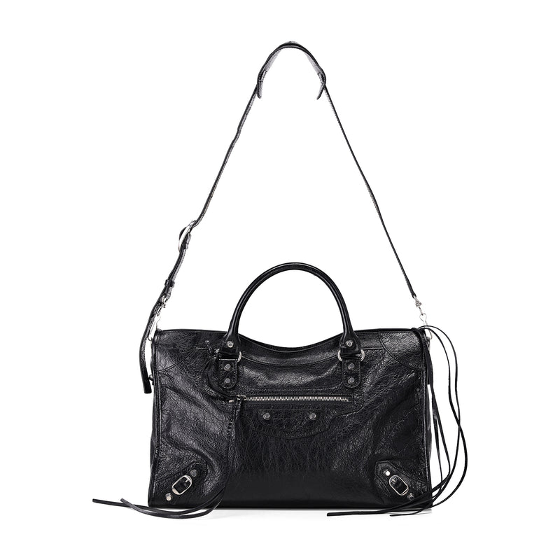 Shopper Le City Media aus Leder One Size / Schwarz