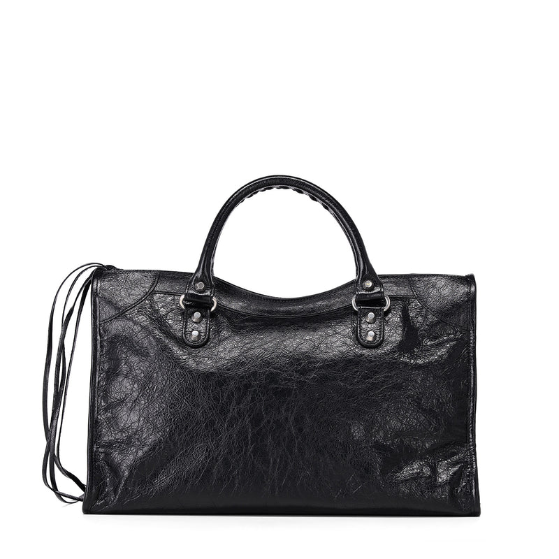 Shopper Le City Media aus Leder One Size / Schwarz
