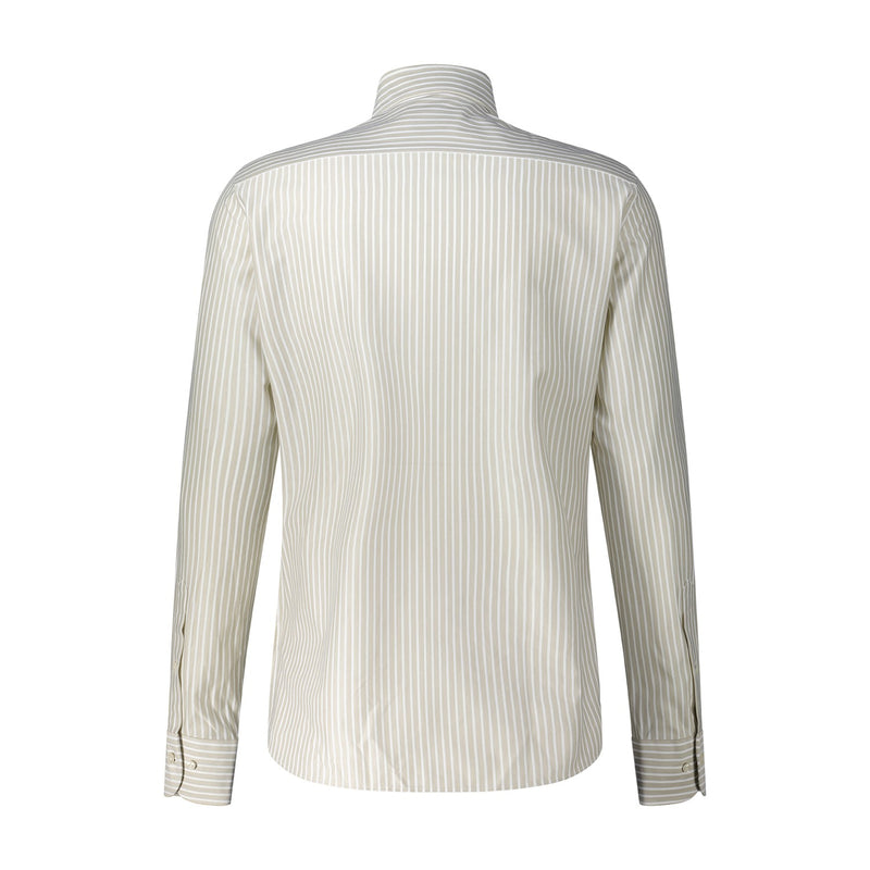 Gestreiftes Hemd 44 / Beige