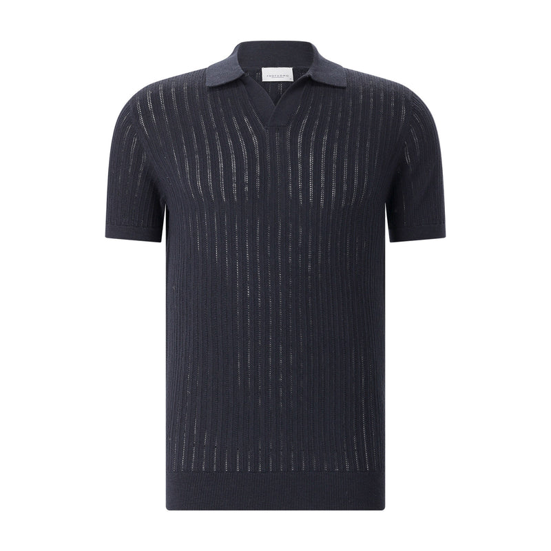 Profuomo Poloshirt aus Baumwolle & Leinen Herren