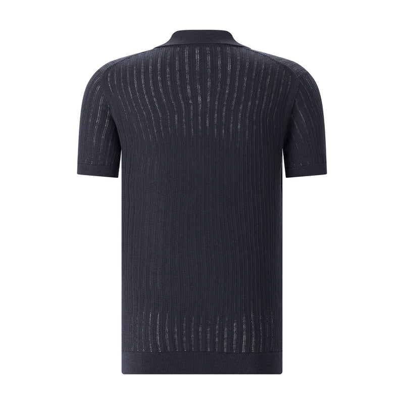 Profuomo Poloshirt aus Baumwolle & Leinen Herren